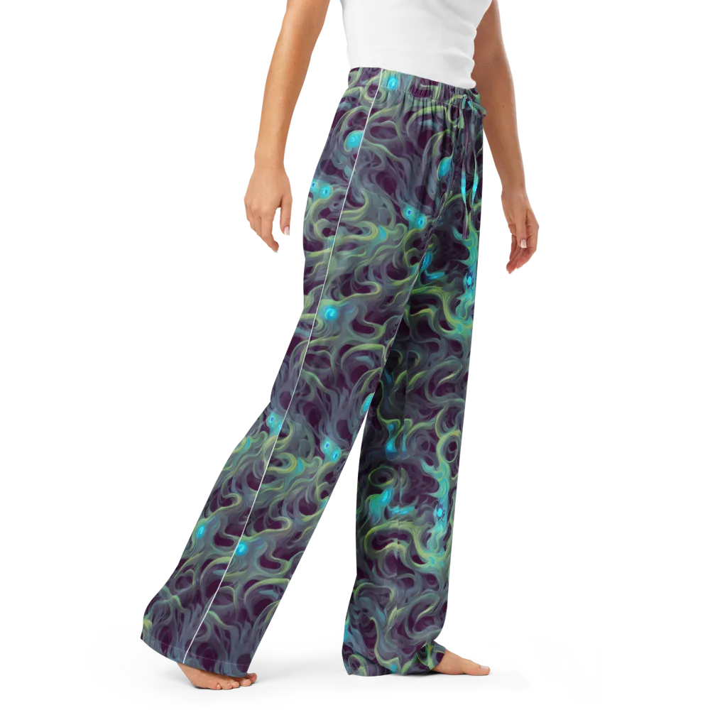 Aqua Apparition on Women's Pajama Pants — Right Front