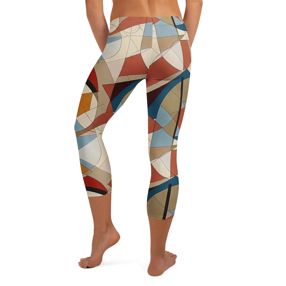 Chromatic Bauhaus on Capri Leggings — Back