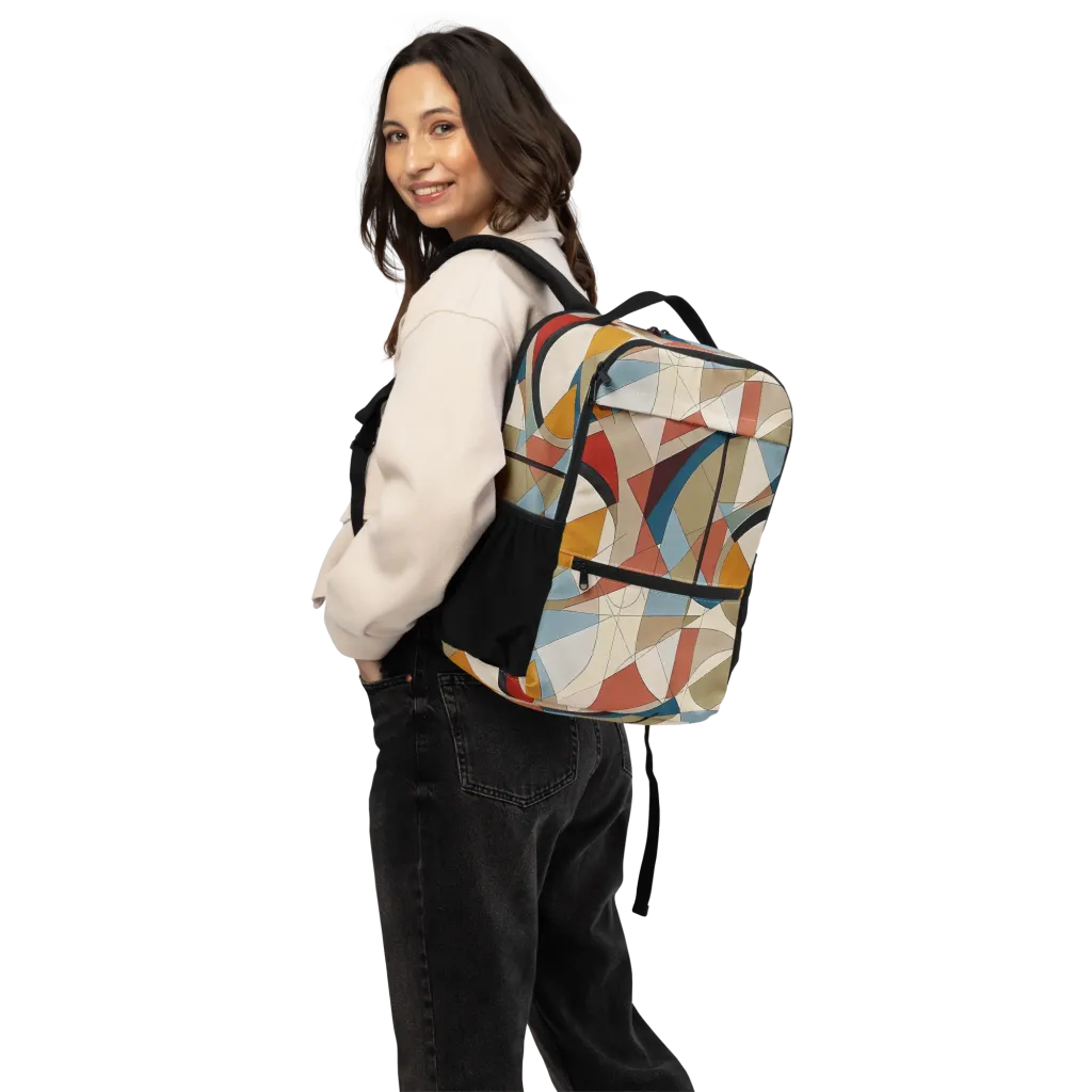 Chromatic Bauhaus on Utility Backpack — Back