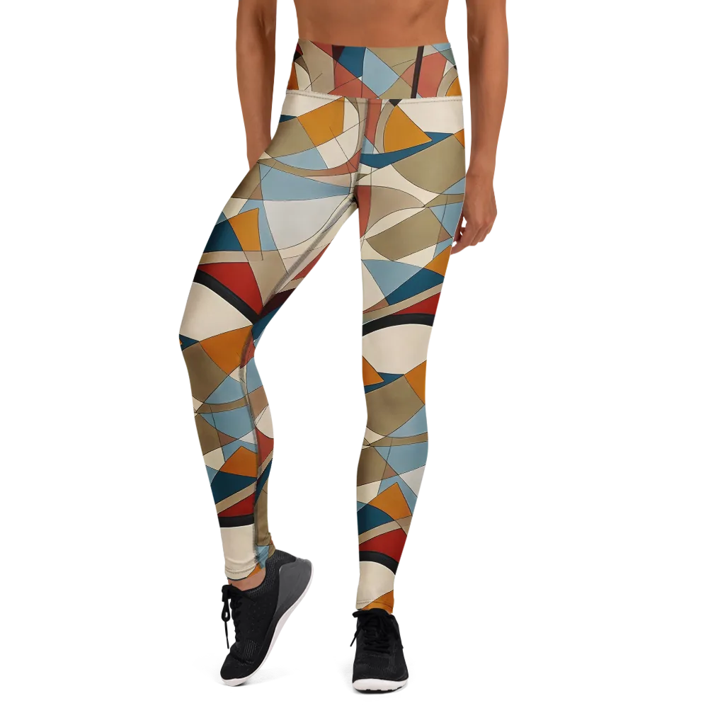 Chromatic Bauhaus on Yoga Leggings — Front