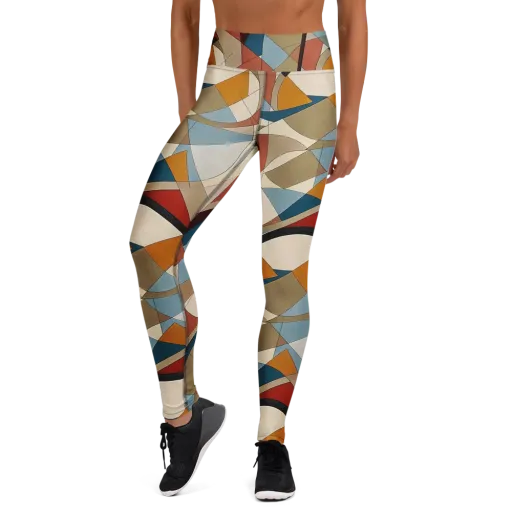 Chromatic Bauhaus on a Yoga Leggings