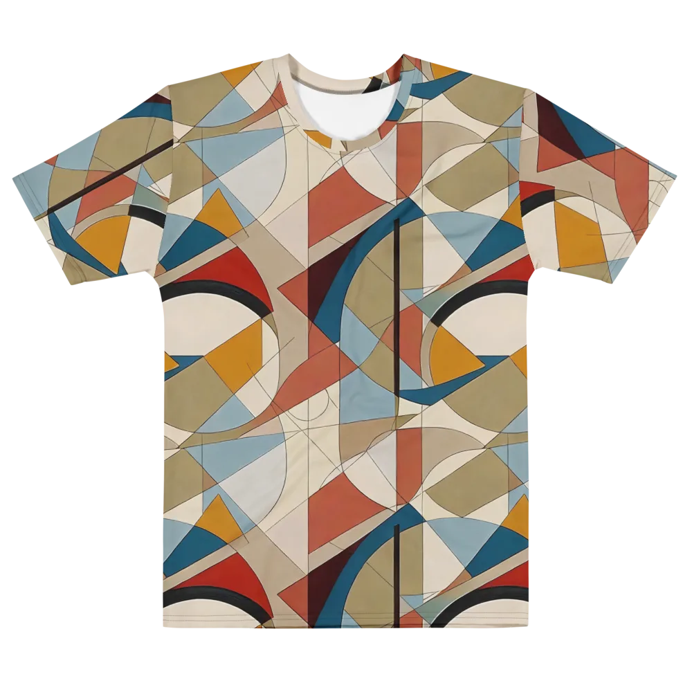 Chromatic Bauhaus on Men's Cotton Crew Neck T-Shirt — Front