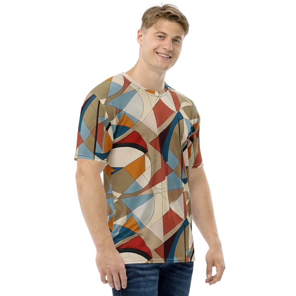 Chromatic Bauhaus on Men's Crew Neck T-Shirt — Right