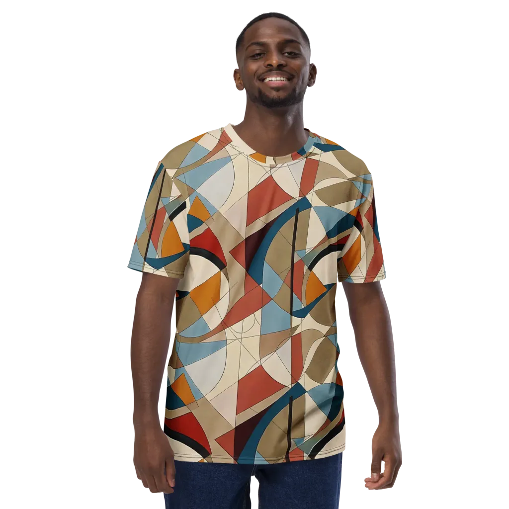 Chromatic Bauhaus on Men's Crew Neck T-Shirt — Front