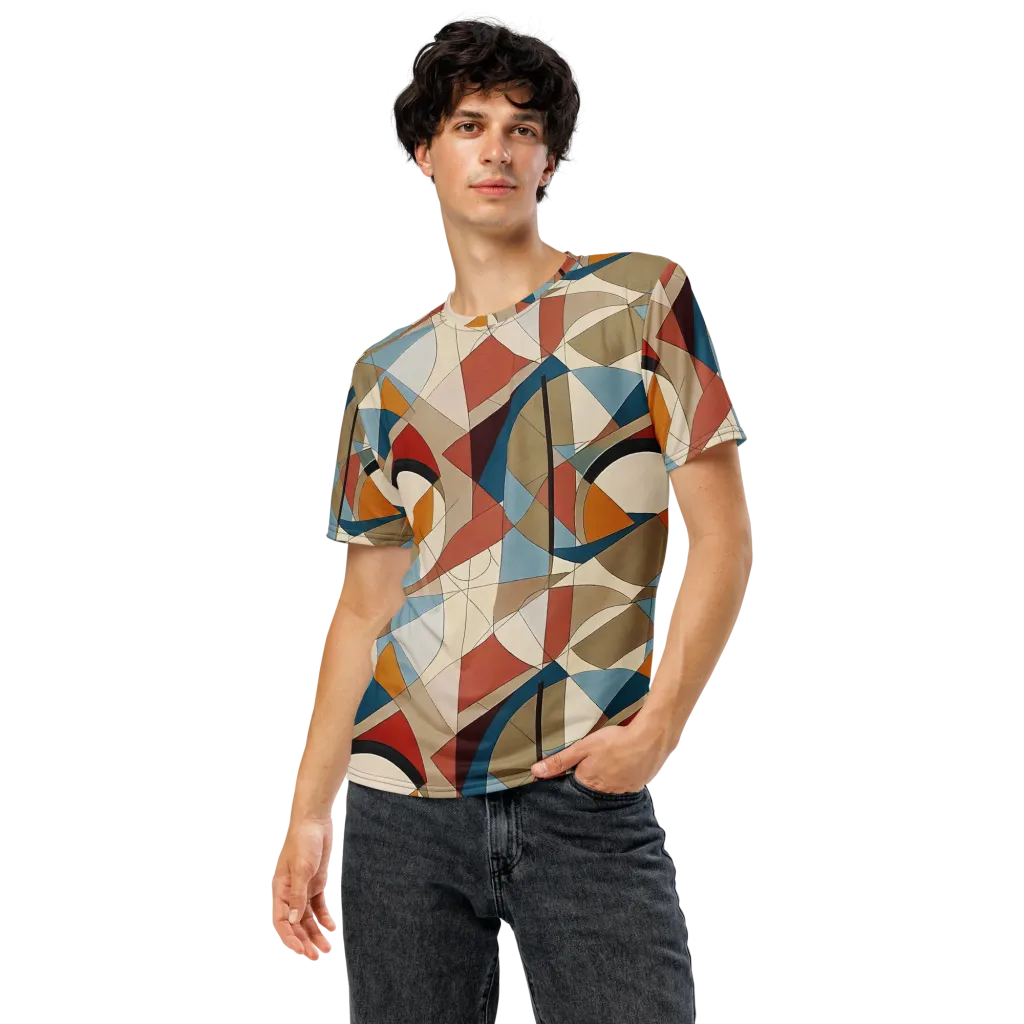 Chromatic Bauhaus on Men's Crew Neck T-Shirt — Front