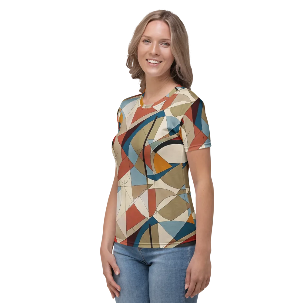 Chromatic Bauhaus on Women's Crew Neck T-Shirt — Left
