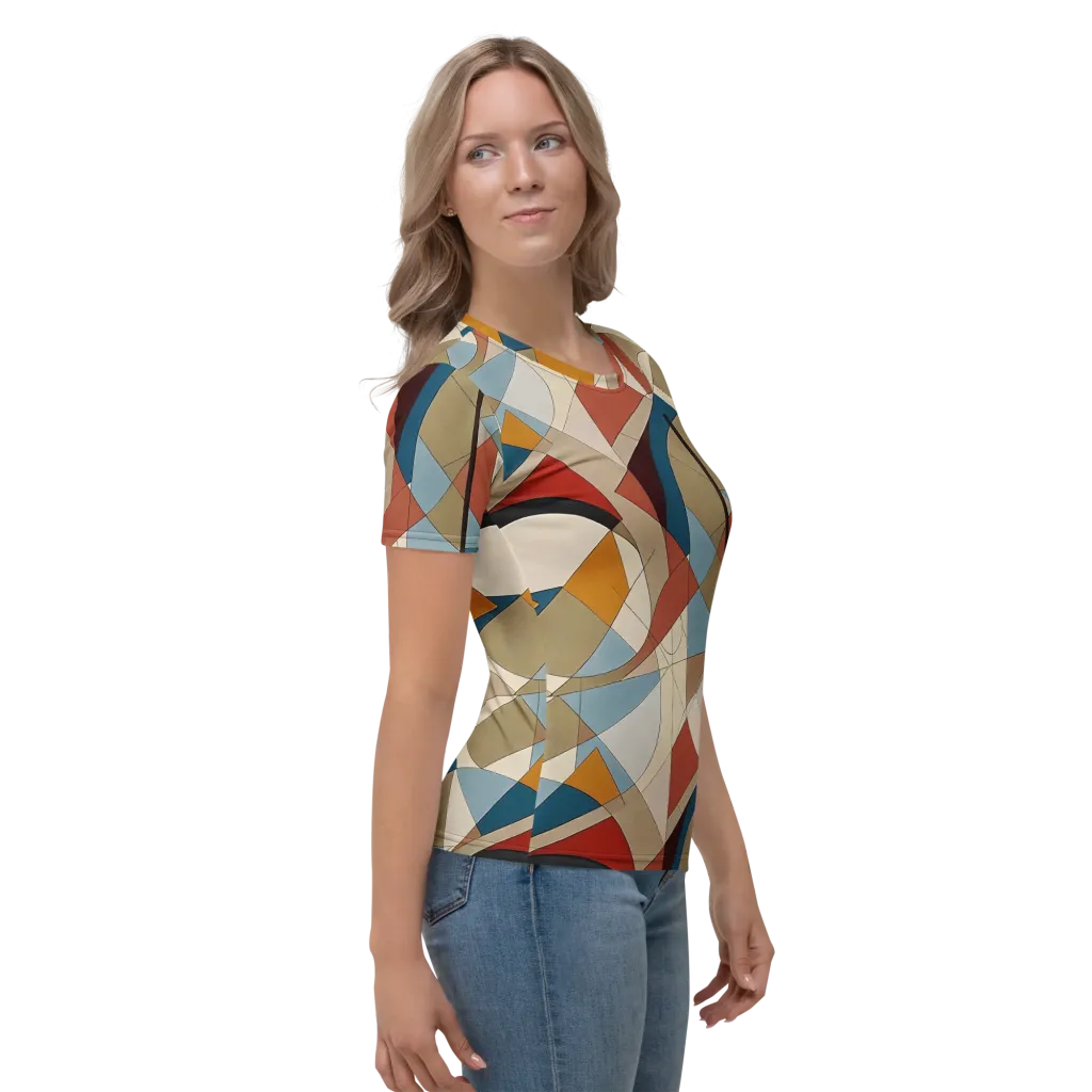 Chromatic Bauhaus on Women's Crew Neck T-Shirt — Right