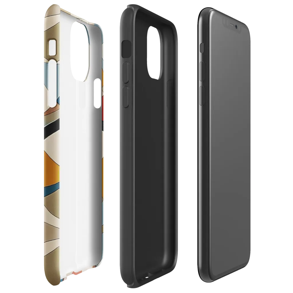 Chromatic Bauhaus on Tough Case for iPhone® — Right