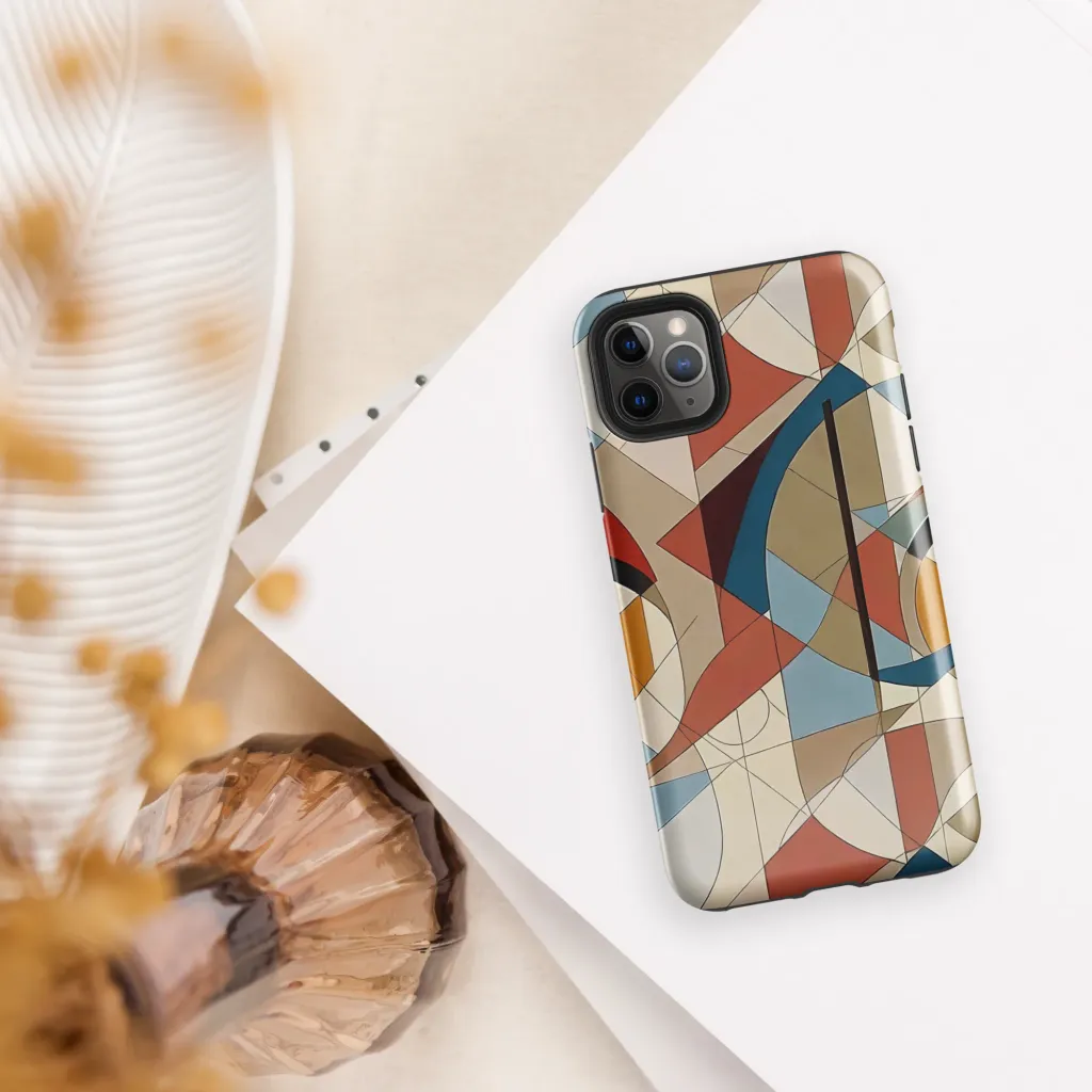 Chromatic Bauhaus on Tough Case for iPhone® — Front