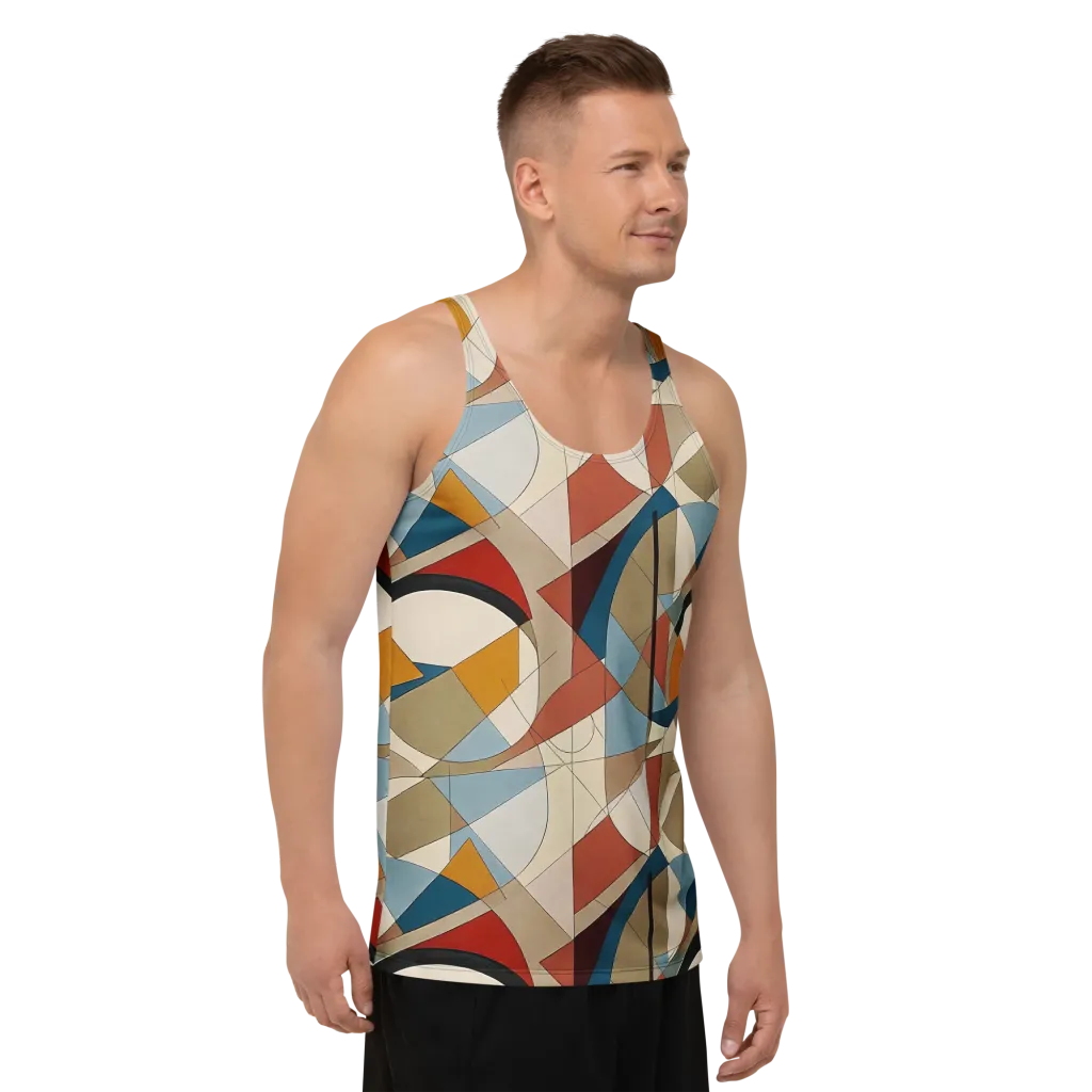 Chromatic Bauhaus on Men's Tank Top — Right Front