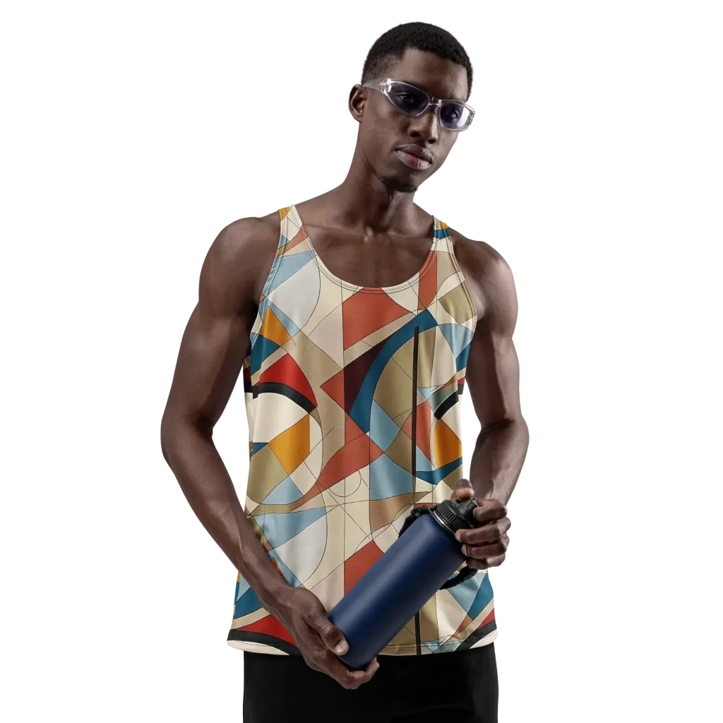 Chromatic Bauhaus on Men's Tank Top — Front