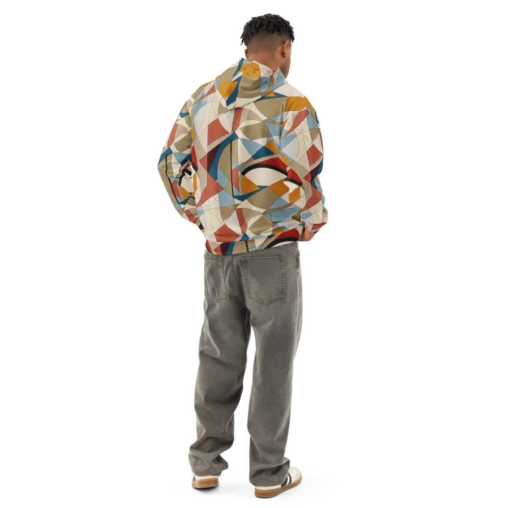 Chromatic Bauhaus on Cotton Hoodie — Back