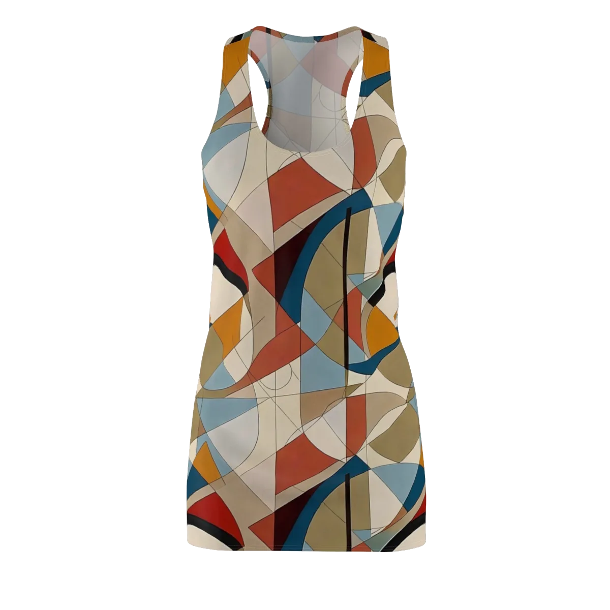 Chromatic Bauhaus on Racerback Dress — Front