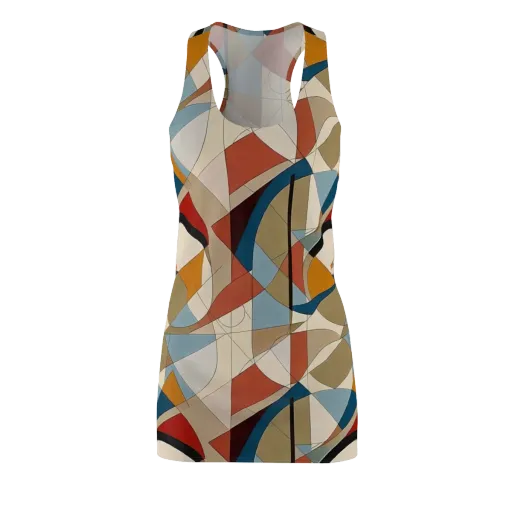 Chromatic Bauhaus on a Racerback Dress