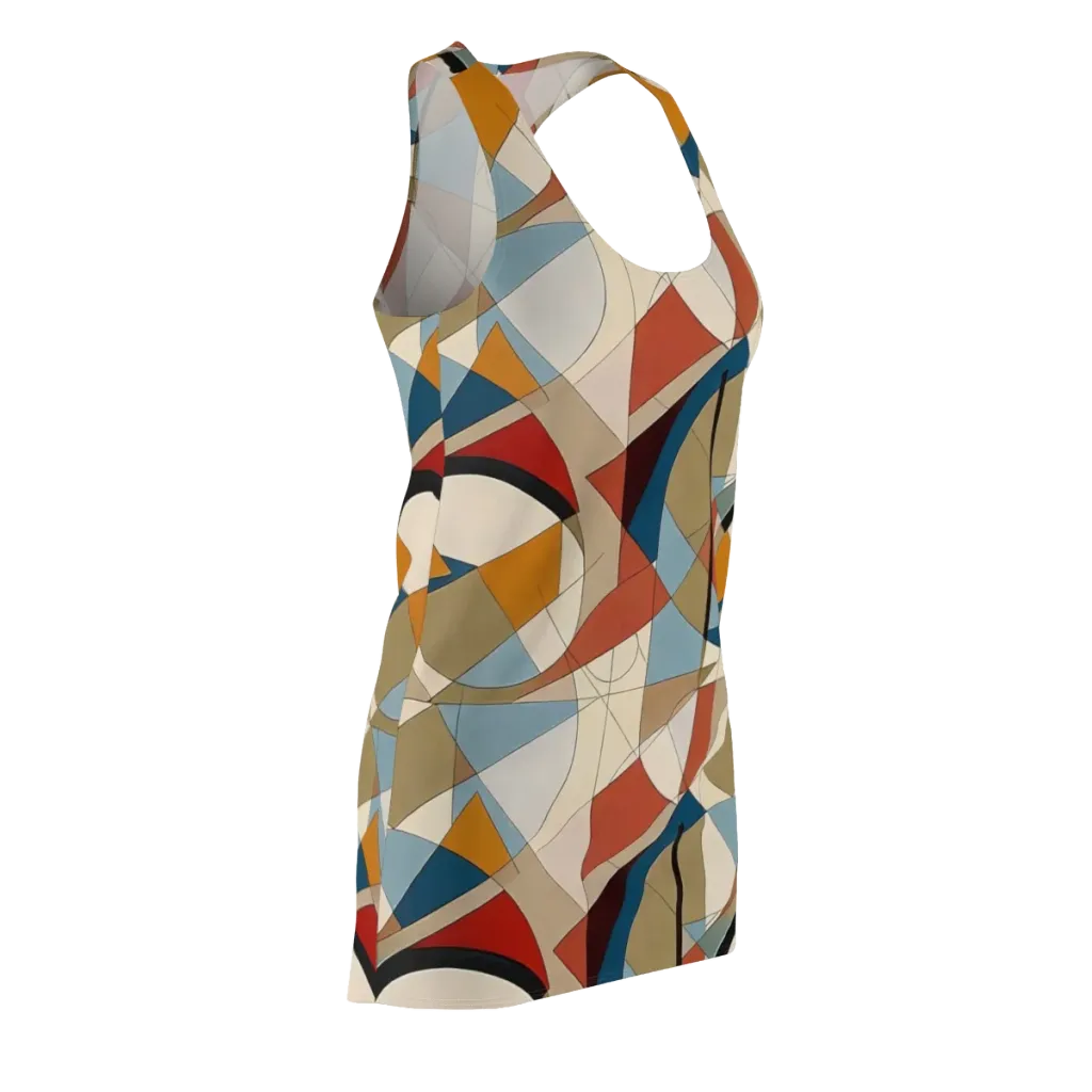 Chromatic Bauhaus on Racerback Dress — Front Side