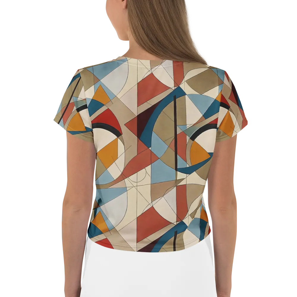 Chromatic Bauhaus on Crop Tee — Back