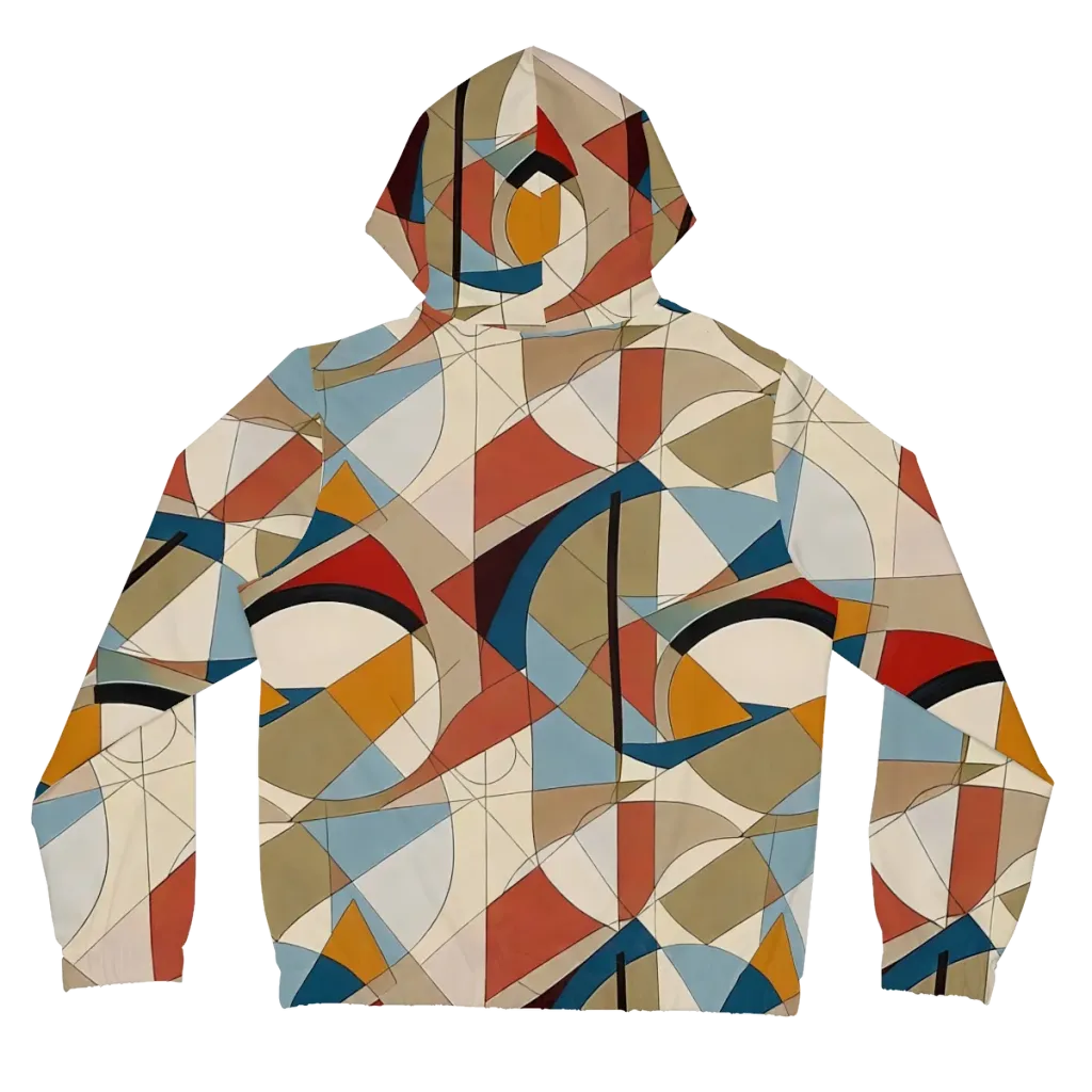 Chromatic Bauhaus on Women's Full-Zip Hoodie — Back
