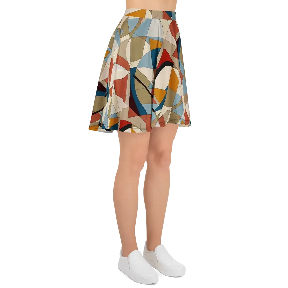 Chromatic Bauhaus on Skater Skirt — Right