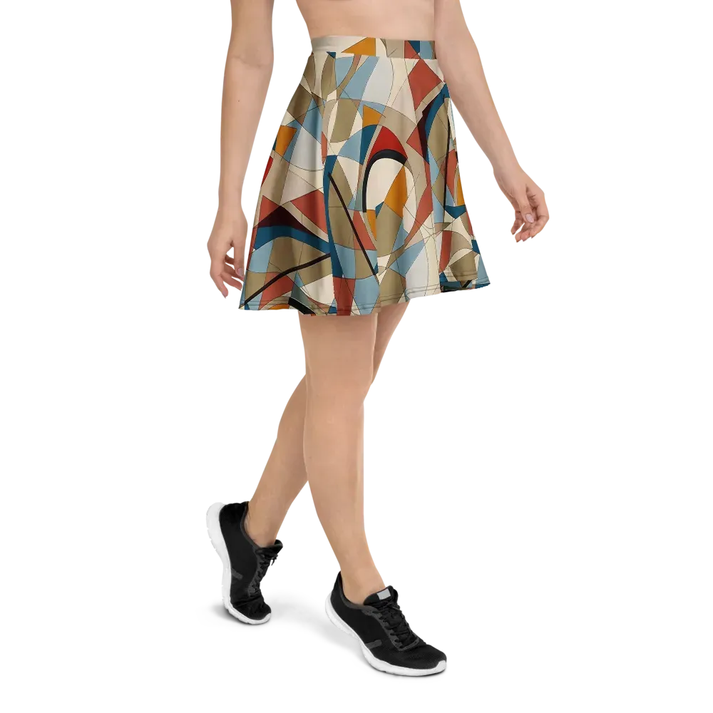Chromatic Bauhaus on Skater Skirt — Right