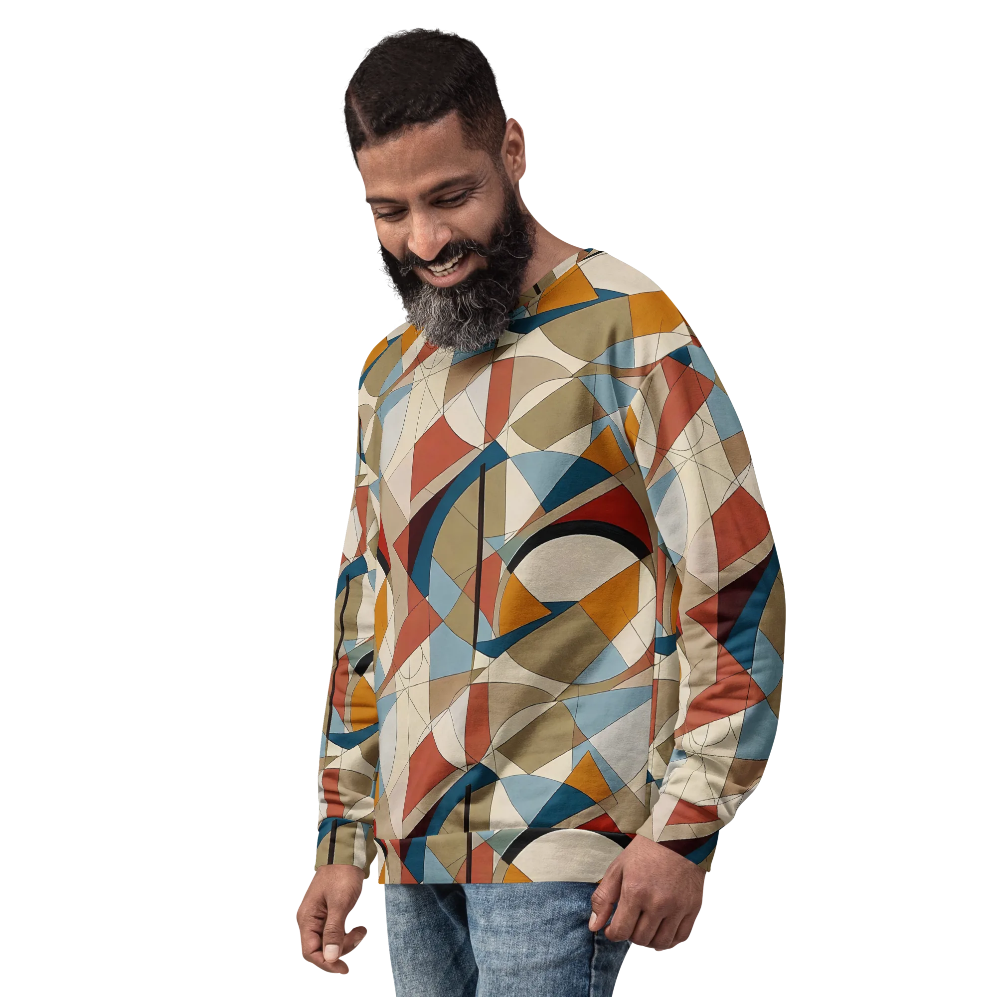 Chromatic Bauhaus on Sweatshirt — Left Front