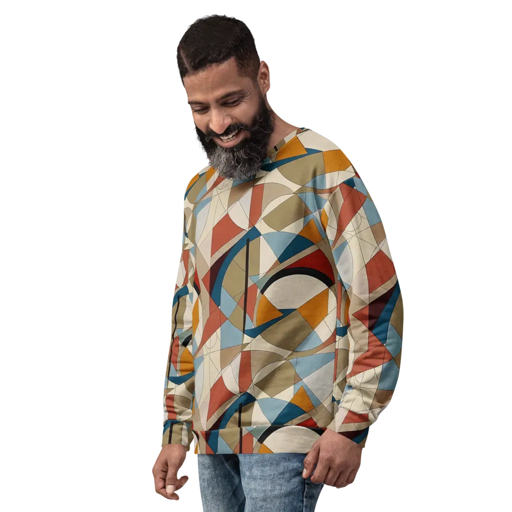 Chromatic Bauhaus on Sweatshirt — Left Front