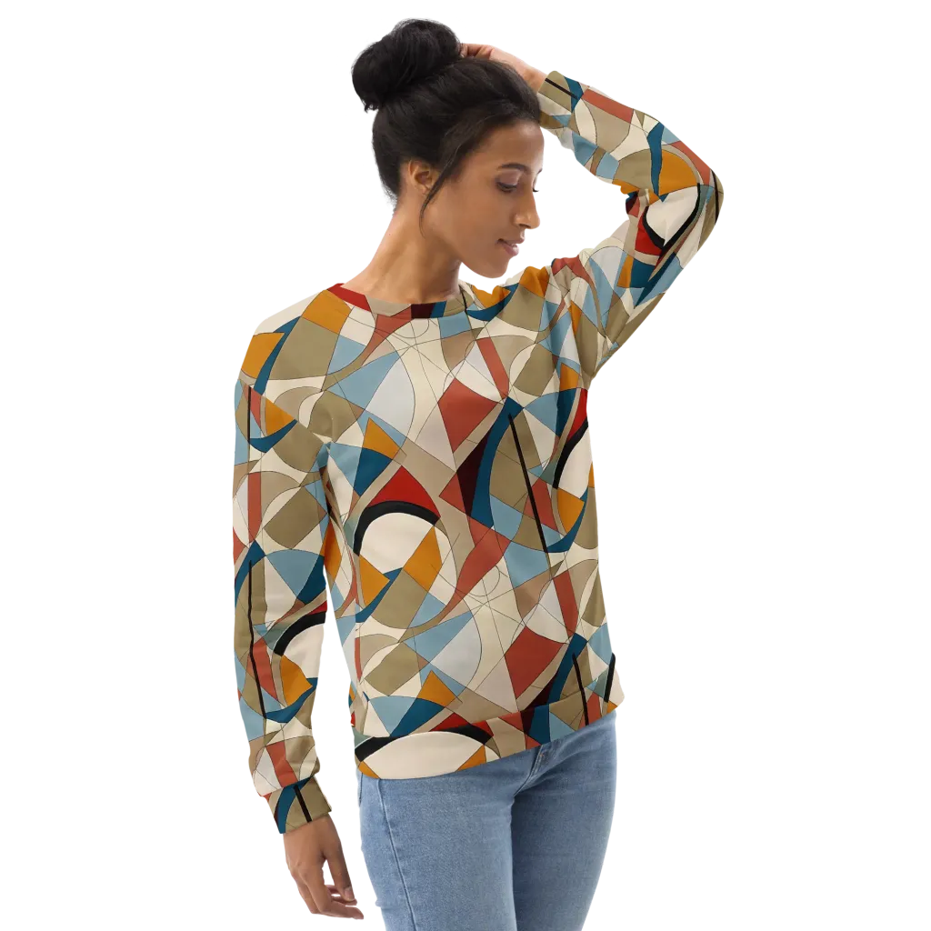 Chromatic Bauhaus on Sweatshirt — Right Front