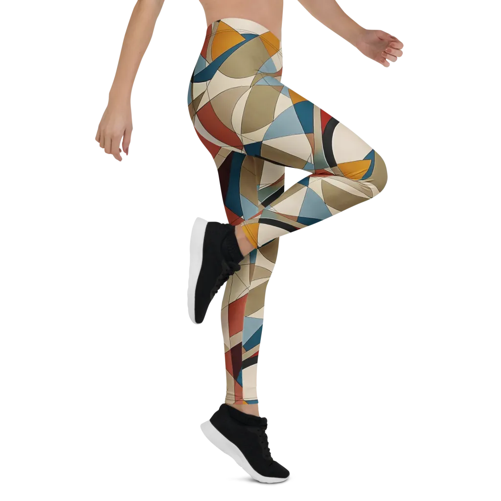Chromatic Bauhaus on Leggings — Right