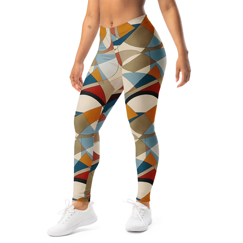 Chromatic Bauhaus on Leggings — Left Front