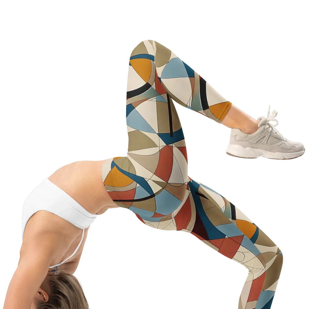 Chromatic Bauhaus on Leggings — Right