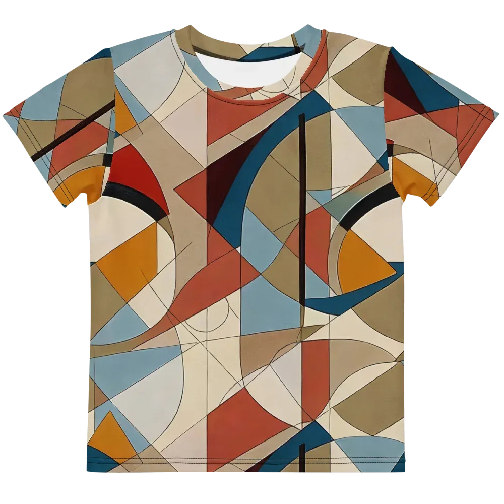 Chromatic Bauhaus on Kids Crew Neck T-Shirt — Front