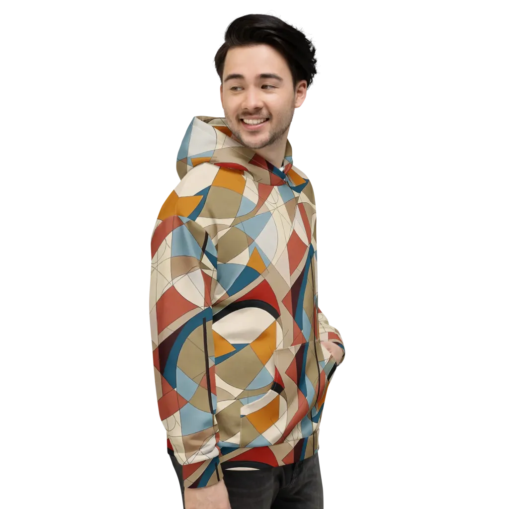 Chromatic Bauhaus on Hoodie — Right
