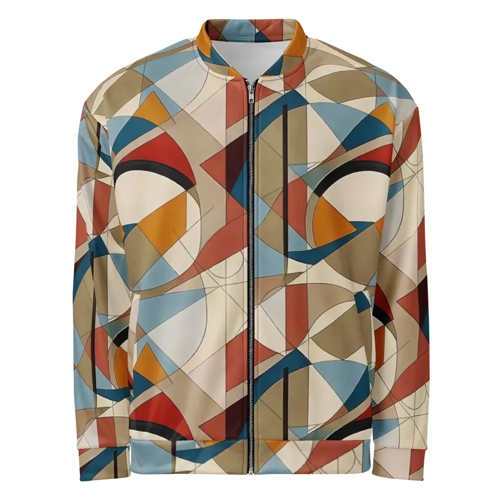 Chromatic Bauhaus on Bomber Jacket — Front