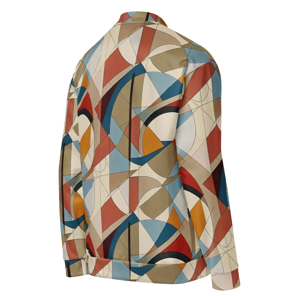 Chromatic Bauhaus on Bomber Jacket — Right Back