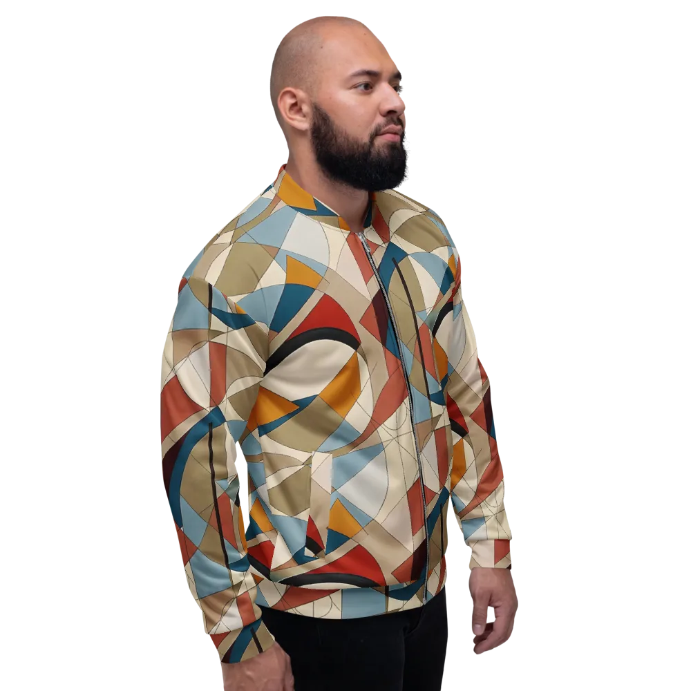 Chromatic Bauhaus on Bomber Jacket — Right