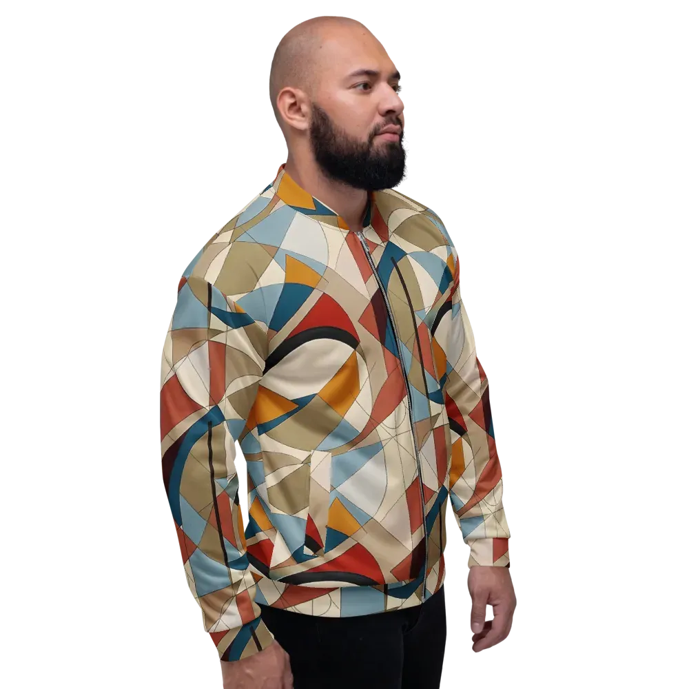 Chromatic Bauhaus on Bomber Jacket — Right