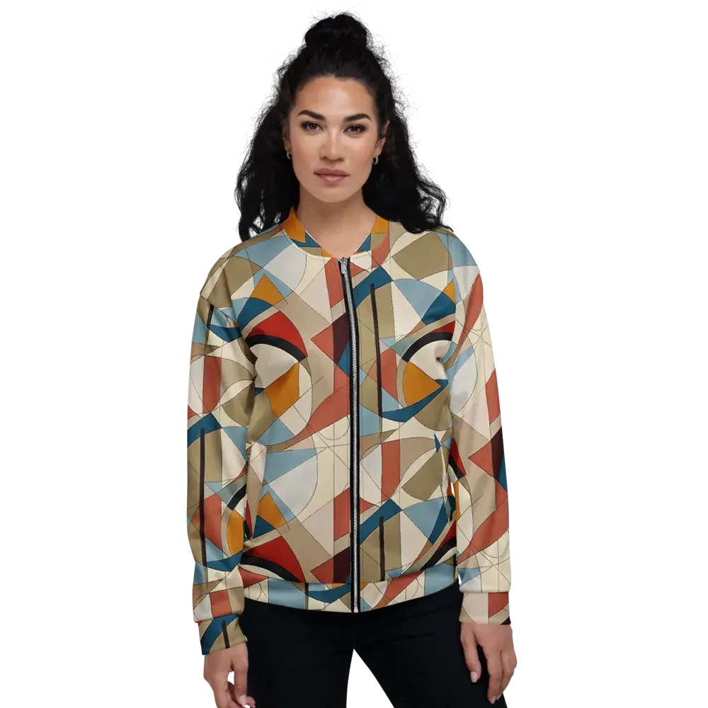 Chromatic Bauhaus on Bomber Jacket — Front