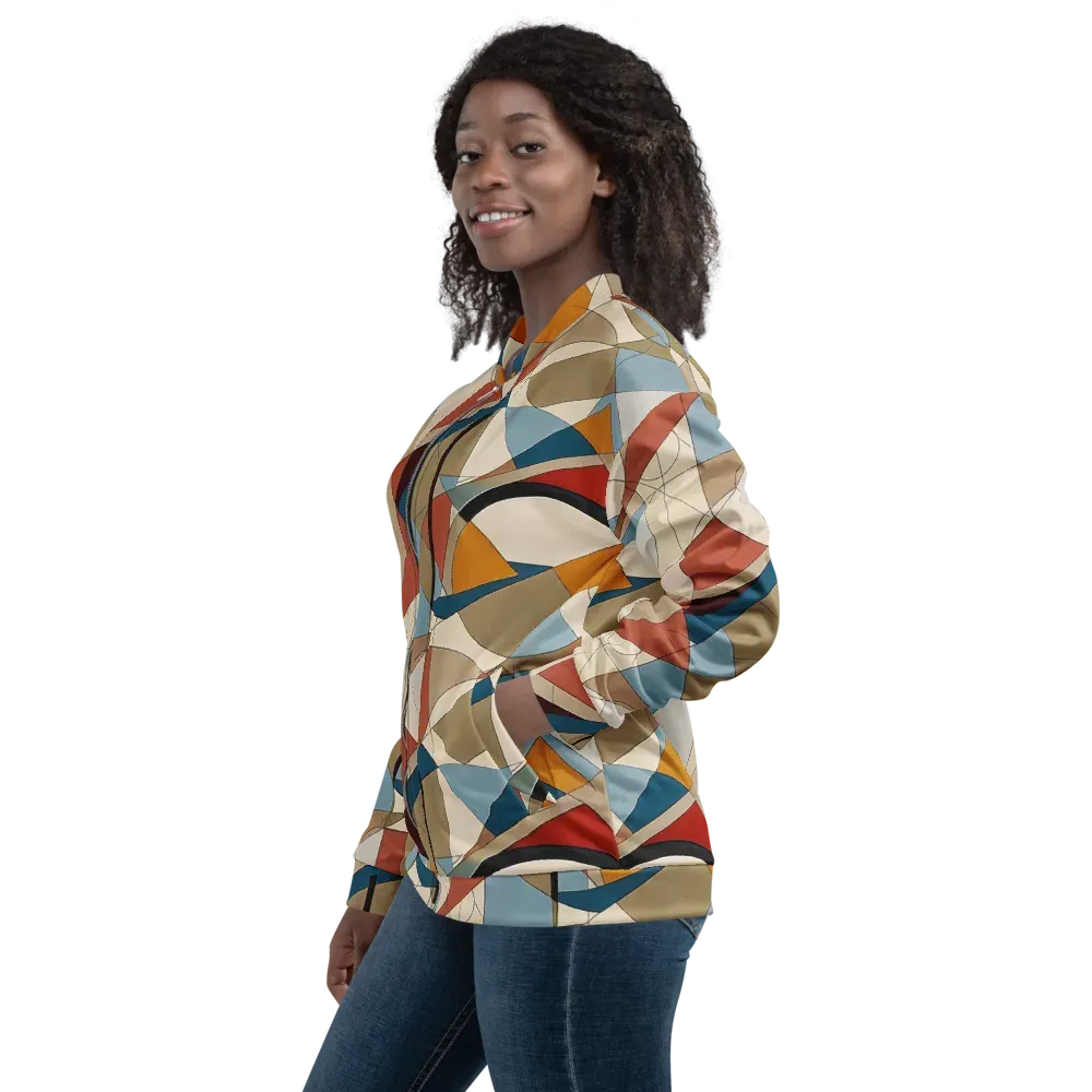 Chromatic Bauhaus on Bomber Jacket — Left