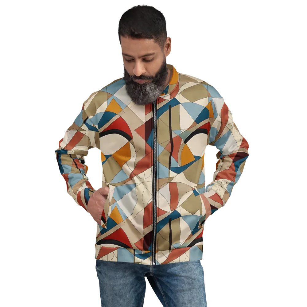 Chromatic Bauhaus on Bomber Jacket — Front