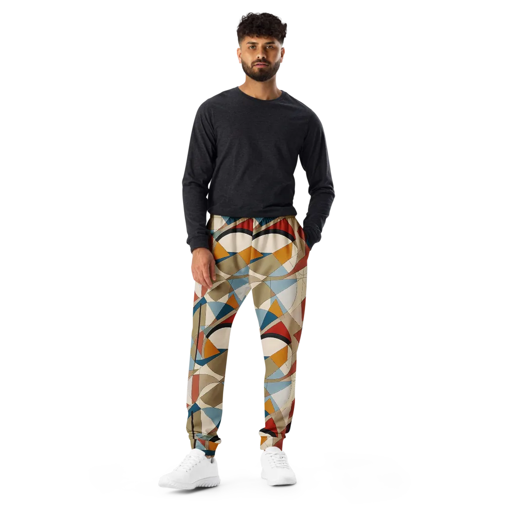 Chromatic Bauhaus on Men's Joggers — Front