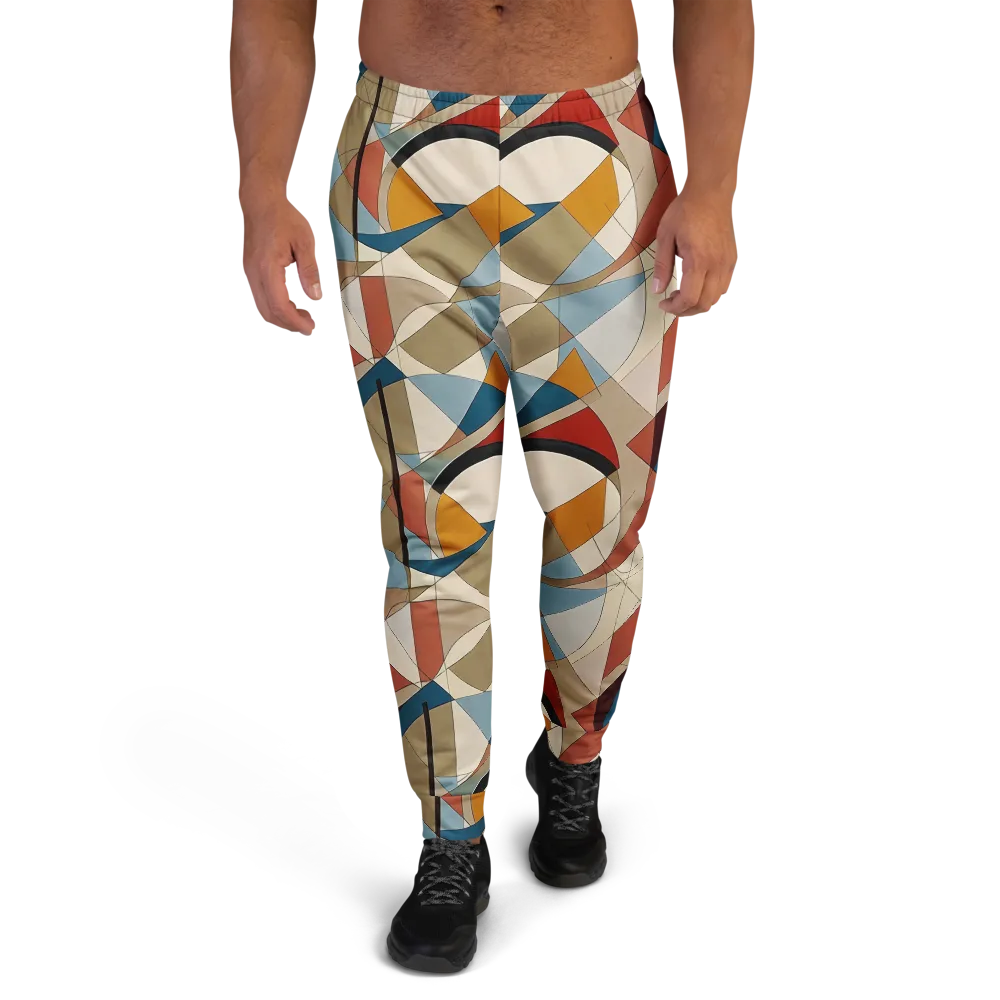 Chromatic Bauhaus on Men's Joggers — Front