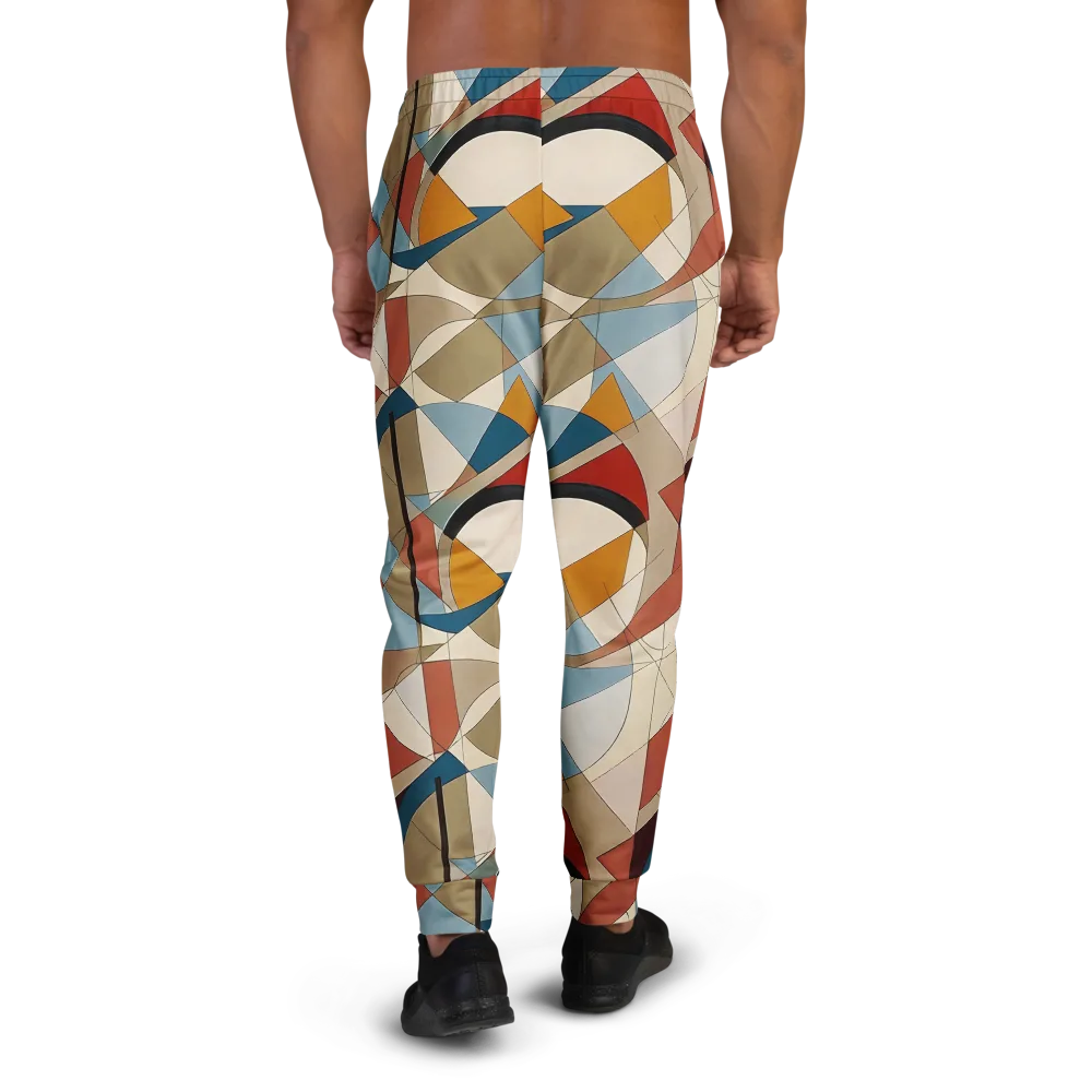 Chromatic Bauhaus on Men's Joggers — Back