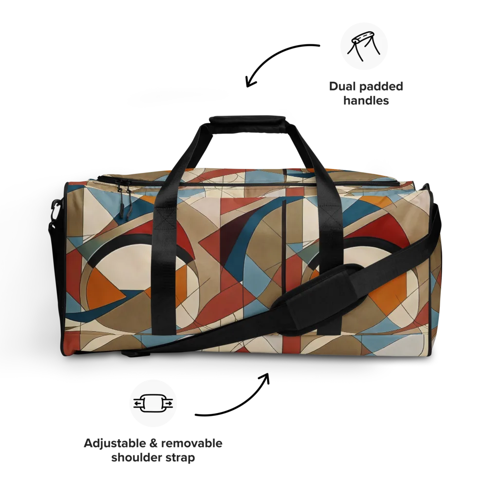 Chromatic Bauhaus on Duffle Bag — Front
