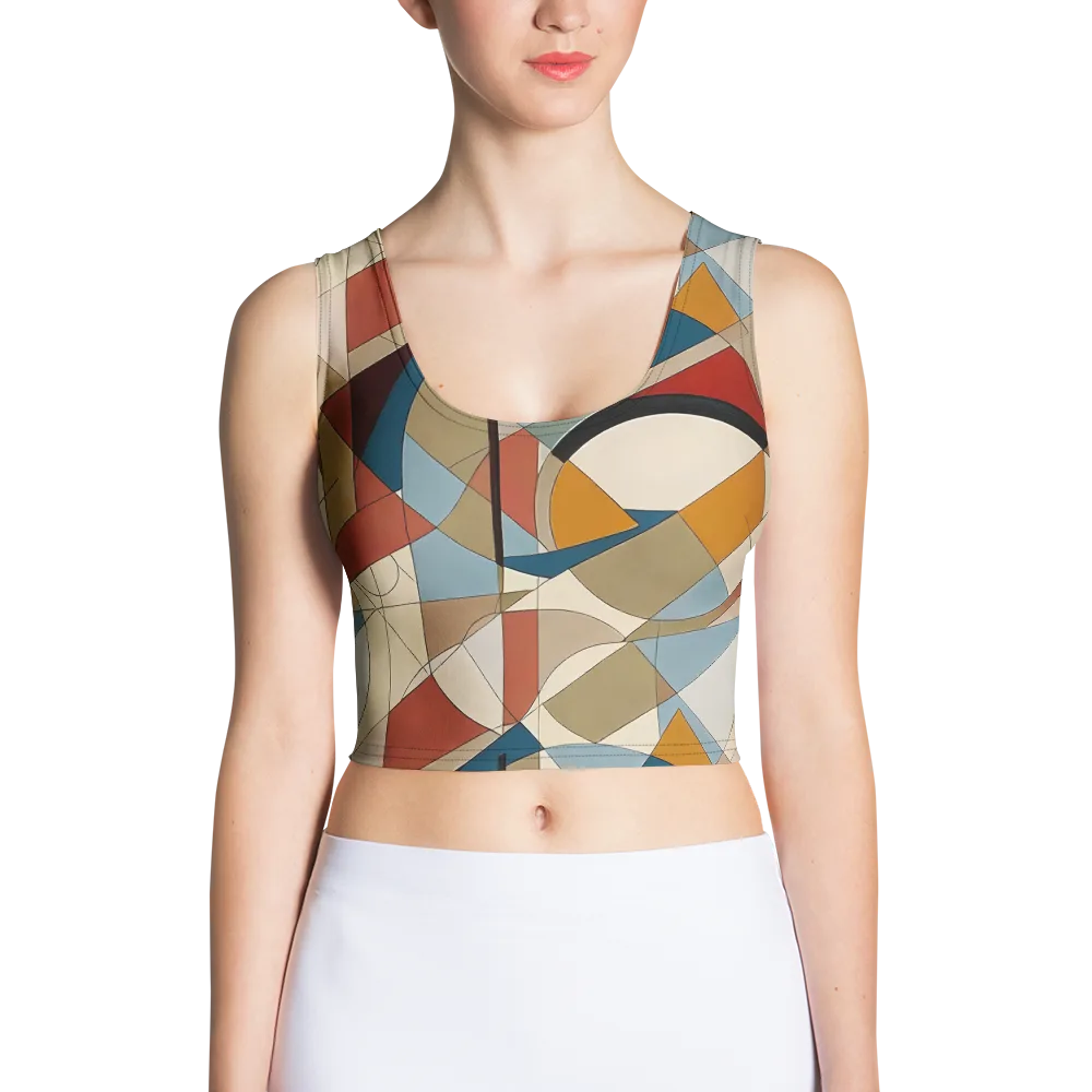 Chromatic Bauhaus on Crop Top — Front