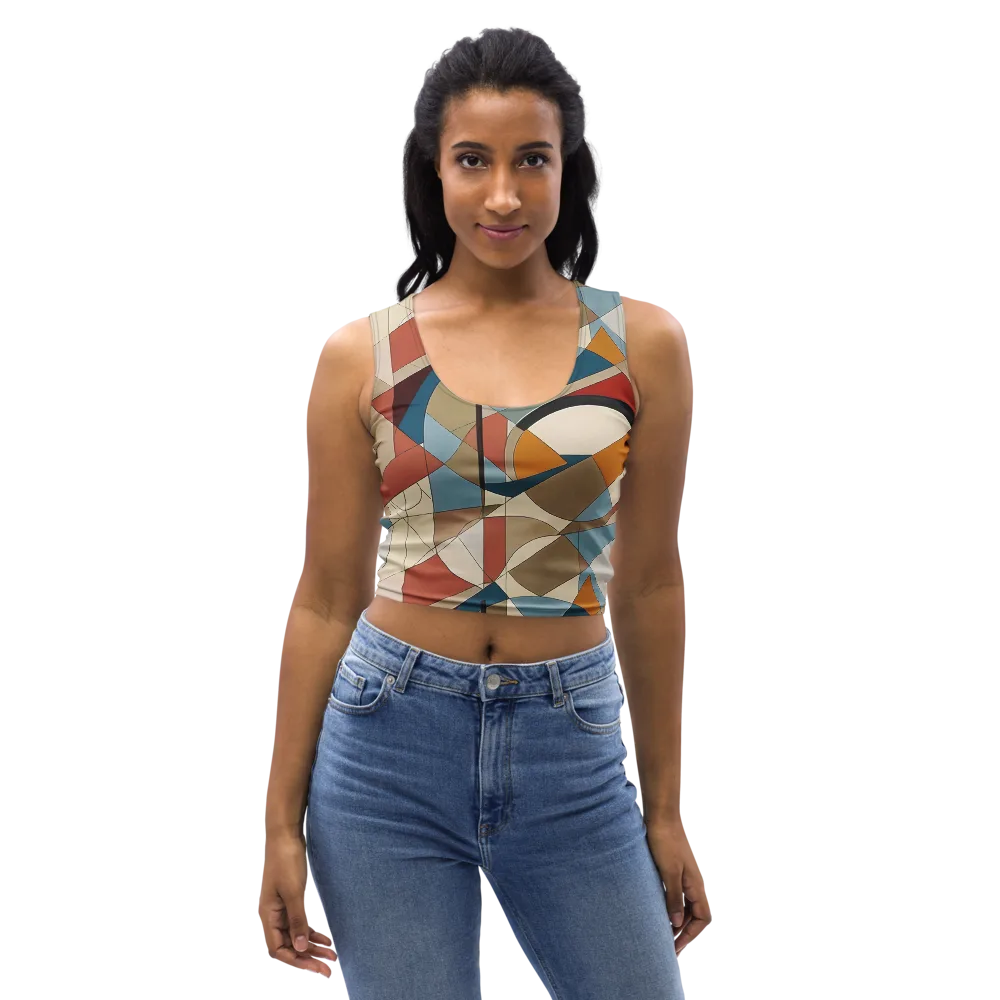 Chromatic Bauhaus on Crop Top — Front
