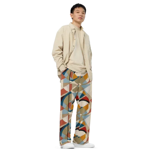 Chromatic Bauhaus on a Wide-Leg Pants