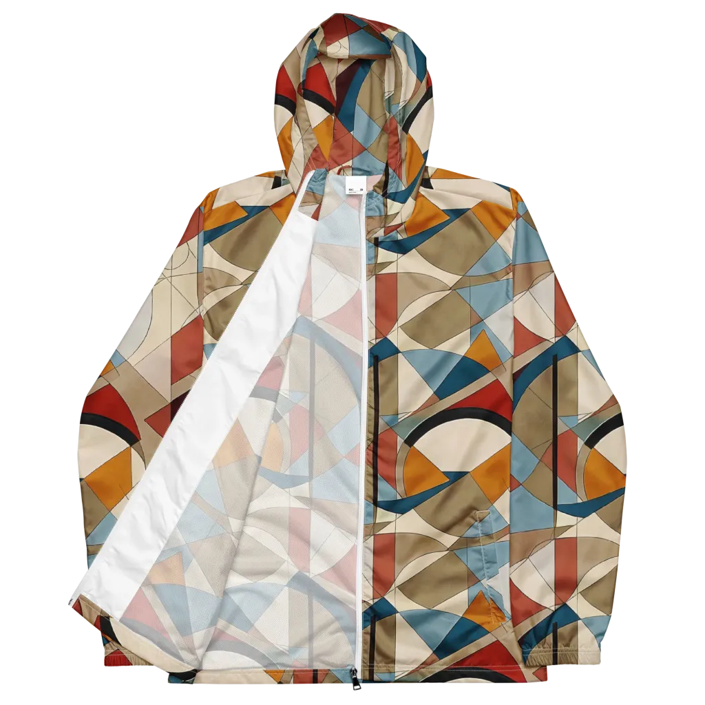 Chromatic Bauhaus on Men's Windbreaker — Front