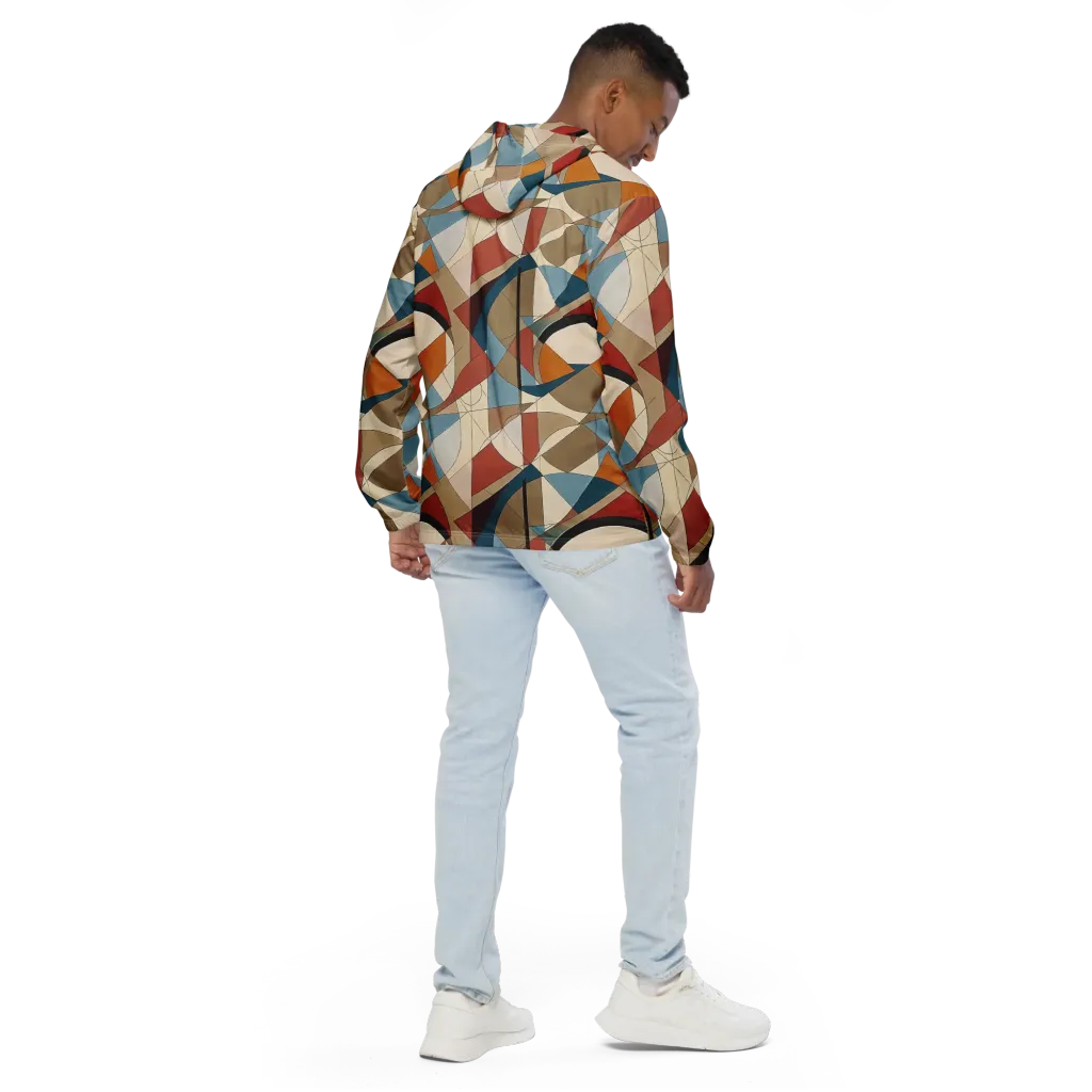 Chromatic Bauhaus on Men's Windbreaker — Back