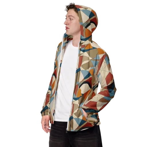 Chromatic Bauhaus on a Men's Windbreaker