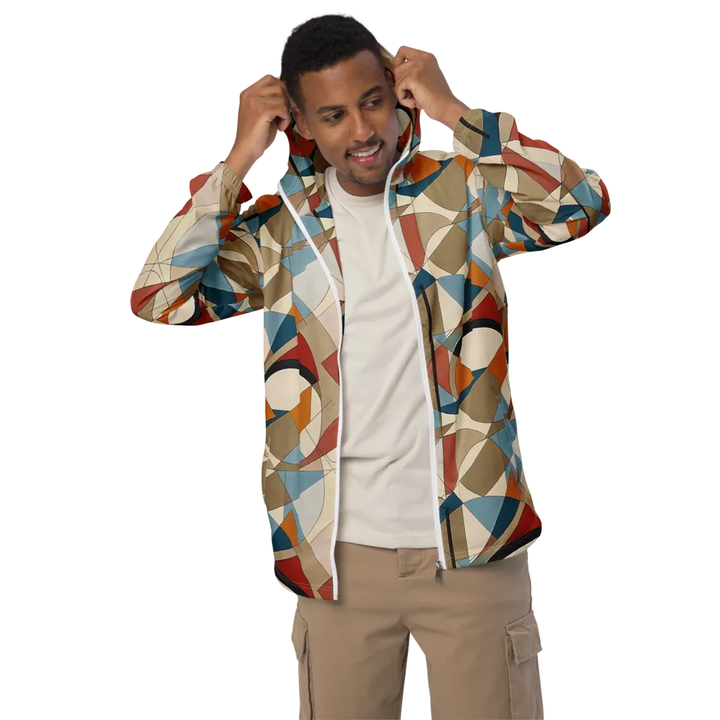 Chromatic Bauhaus on Men's Windbreaker — Front