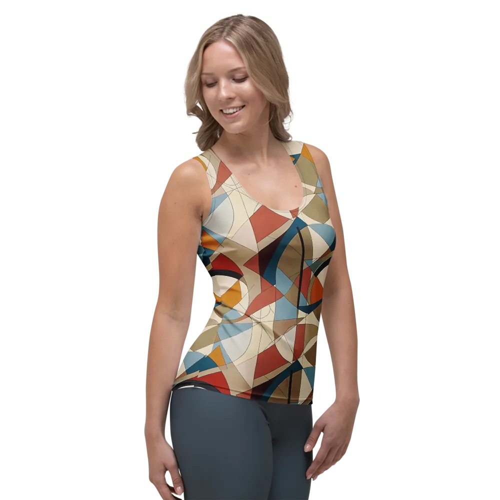 Chromatic Bauhaus on Women's Tank Top — Right Front